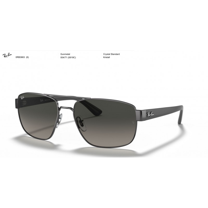 Ray Ban Sonnenbrille Gunmetall